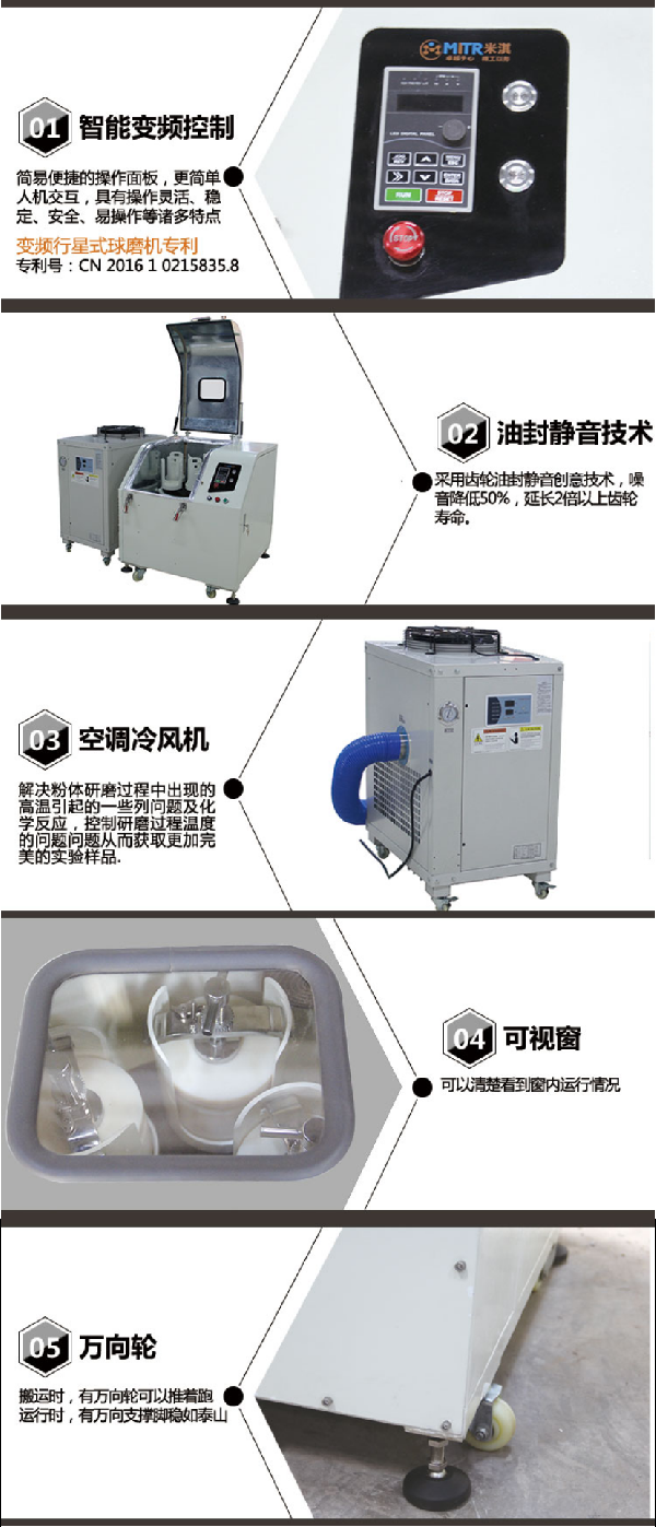 米淇冷風(fēng)行星球磨機展示