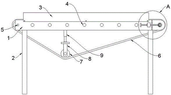 長(zhǎng)度可調(diào)的礦山用皮帶輸送機(jī)