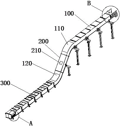 管狀帶式輸送機(jī)用降噪機(jī)架