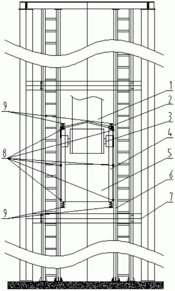 長(zhǎng)距離帶式輸送機(jī)滾動(dòng)支撐防撞垂拉組合裝置