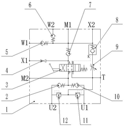 掘進(jìn)機(jī)機(jī)載鉆機(jī)液壓控制閥及控制方法