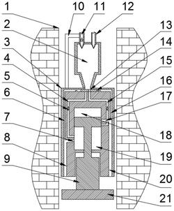 超燃式雙作用孔底沖擊碎巖鉆具及孔底沖擊碎巖方法