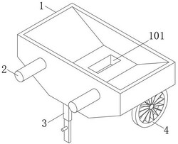 用于有機(jī)肥播撒用手推車