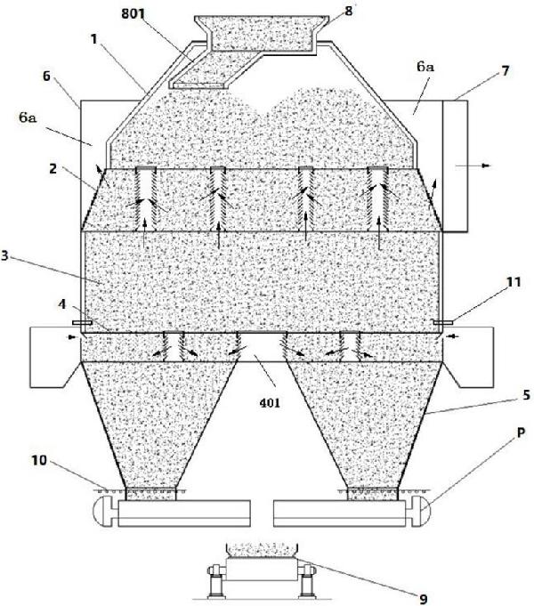 塔式燒結(jié)礦冷卻機及燒結(jié)礦冷卻方法