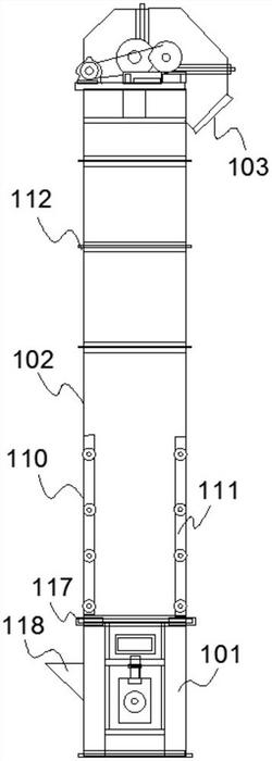 高度可調(diào)節(jié)的斗式提升機(jī)