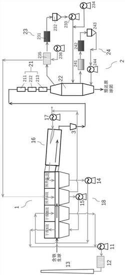 基于鏈篦機-回轉窯的預還原球團制備裝置及方法