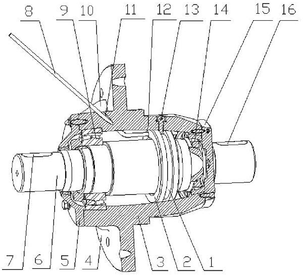 用于清掃車專用風(fēng)機(jī)的傳動(dòng)組件