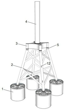 吸力桶導管架風機基礎防腐結構體系及制作方法