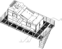 用于振動(dòng)篩層的翻轉(zhuǎn)平臺(tái)