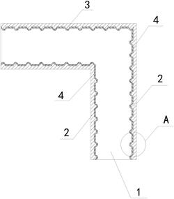 膨潤土磨粉機出料口內(nèi)壁耐磨結(jié)構(gòu)