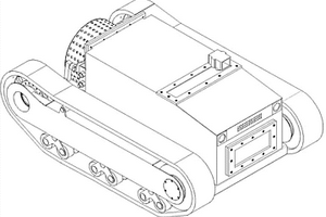 使用差動連桿履帶底盤的礦用救援機器人