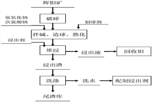 低品位輝鉬礦的強化堆浸方法