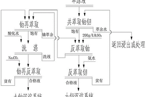 同步萃取分離鈾鉬的方法