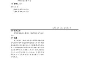 新型高效鋁合金散熱材料的改性組份與制作方法