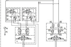 帶有備用控制閥組的鐵包傾翻液壓控制回路結(jié)構(gòu)