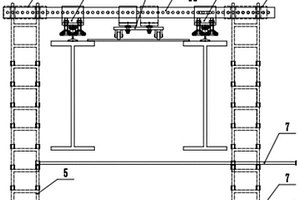 在天車梁、滑線檢修中便于組裝、移動的吊掛平臺