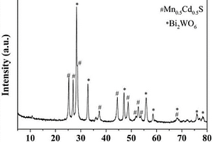 Z型結構Mn<sub>0.5</sub>Cd<sub>0.5</sub>S/Ag/Bi<sub>2</sub>WO<sub>6</sub>復合型光催化劑及其制備方法