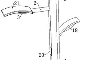 具有太陽(yáng)能板可追光功能的新能源路燈