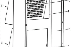 用于極端氣候環(huán)境下的戶外儲能柜空調進出風口結構