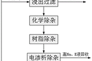 鋰輝石制備氫氧化鋰的方法及去除鈉鉀的方法