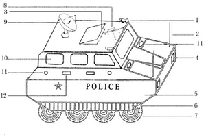 軍、警兩用偵測、監(jiān)視車