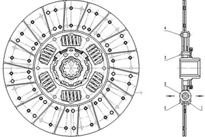 雙排鉚接結(jié)構(gòu)從動(dòng)盤(pán)