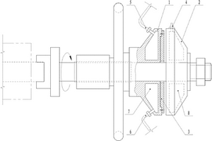 壓延機(jī)材料卷送裝置的摩擦盤(pán)冷卻機(jī)構(gòu)