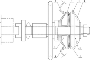 壓延機(jī)材料卷送裝置的摩擦盤(pán)冷卻機(jī)構(gòu)