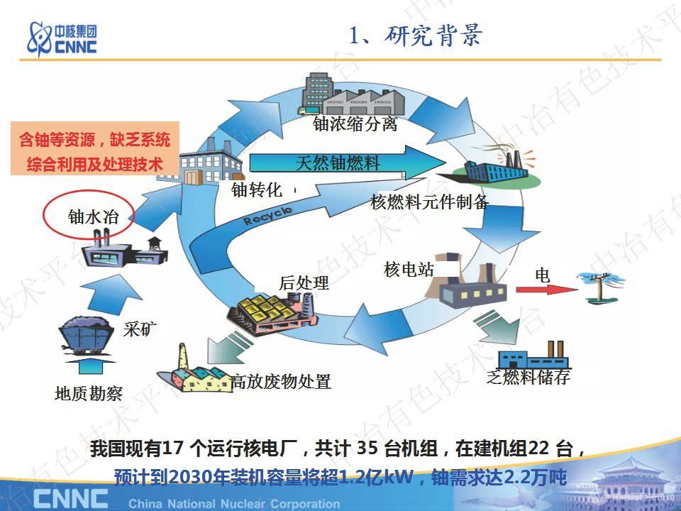 放射性固廢中鈾等有價組分綜合回收技術研究