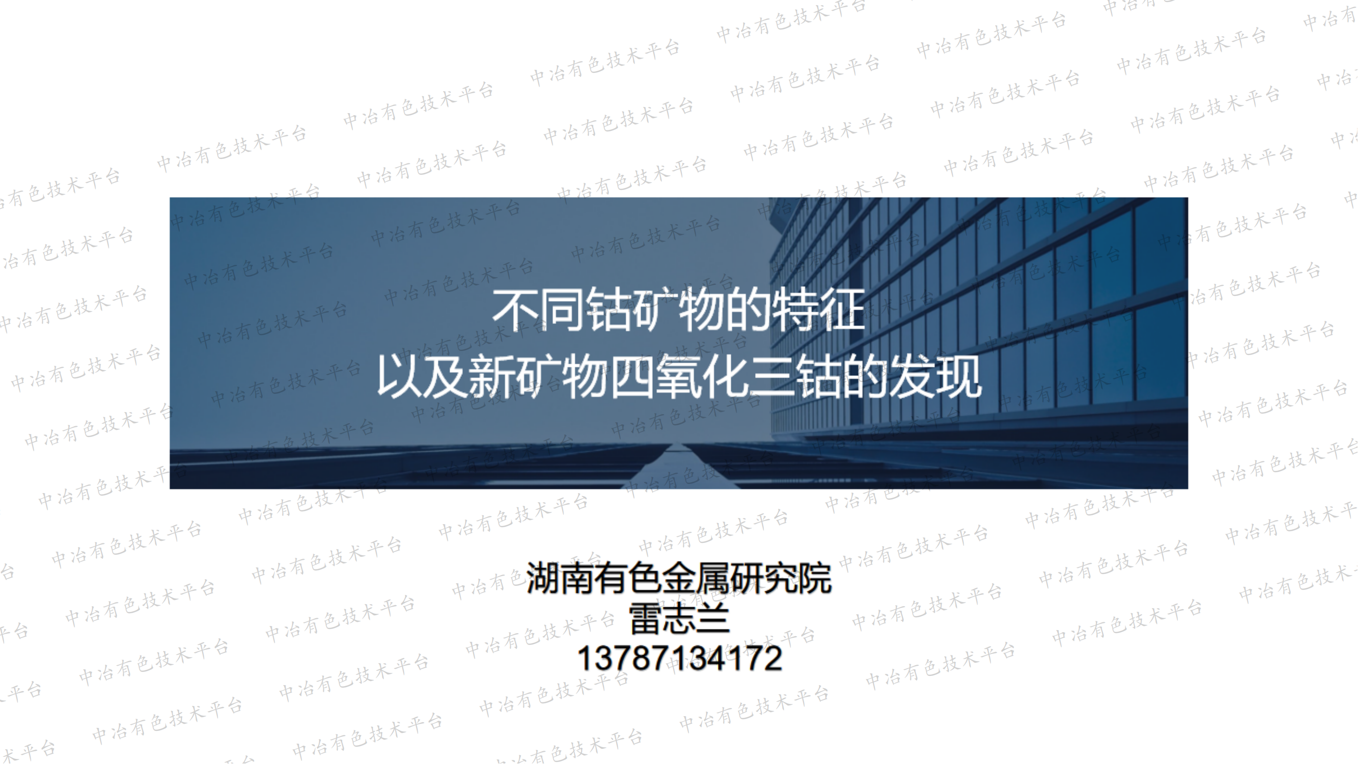 不同鈷礦物的特征以及新礦物四氧化三鈷的發(fā)現(xiàn)