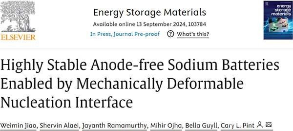 “鈉”電池中加“鋰”：利用可機(jī)械變形的成核界面實(shí)現(xiàn)高穩(wěn)定性無(wú)陽(yáng)極鈉電池